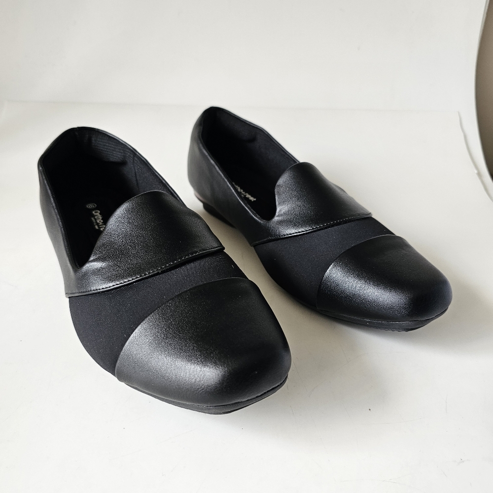 Ortho Rest Orthopedic Women Black Loafer Bunion Shoes Comfort Walking Padded 10